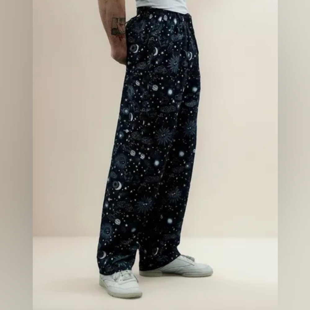 Print Pants YoungLA Black Night